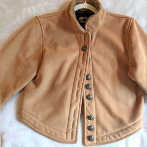 Vintage Tan Suede/Fleece Jacket